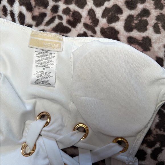 Michael Kors White One Piece Swimsuit - Picture 8 of 11